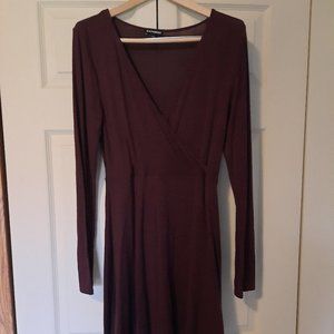 Maroon Light Weight Sweater Dress